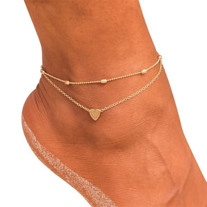 Suicide Prevention Heart Ankle Bracelets