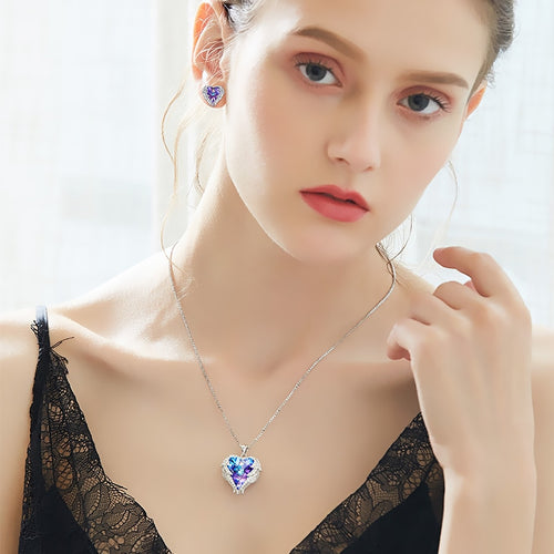 Swarovski Crystal Necklace / Earrings Set