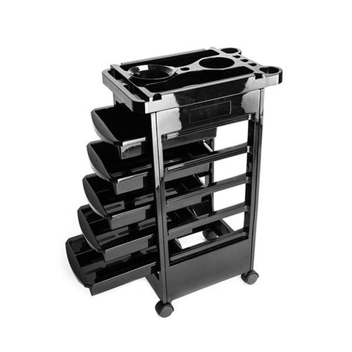 5 Tier Portable Plastic Beauty Storage Trolley