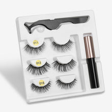 Load image into Gallery viewer, Ultra 3D 3 Pair Magnetic Eyelashes/Eyeliner Set