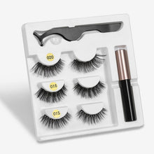 Load image into Gallery viewer, Ultra 3D 3 Pair Magnetic Eyelashes/Eyeliner Set