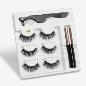 Ultra 3D 3 Pair Magnetic Eyelashes/Eyeliner Set