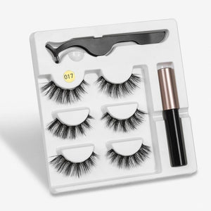 Ultra 3D 3 Pair Magnetic Eyelashes/Eyeliner Set