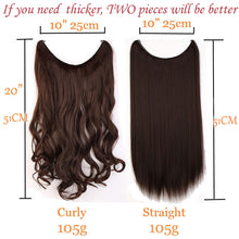 Load image into Gallery viewer, Halo Style 20&quot; Synthetic Heat Resistant Hair Extensions