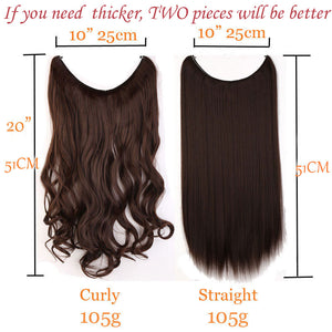 Halo Style 20" Synthetic Heat Resistant Hair Extensions